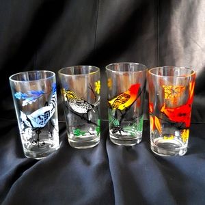 Midcentury Bird Juice Glasses